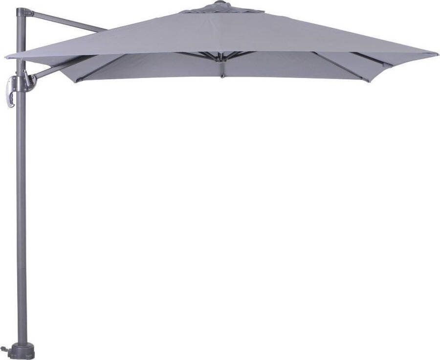 Garden Impressions Hawaii S zweefparasol 250 x 250 cm carbon black licht grijs