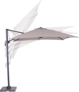 Garden Impressions Hawaii Zweefparasol S 250x250 Donker Grijs Zand