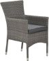 Garden Impressions Nicosia stapelbare wicker tuinstoel Organic grey - Thumbnail 1