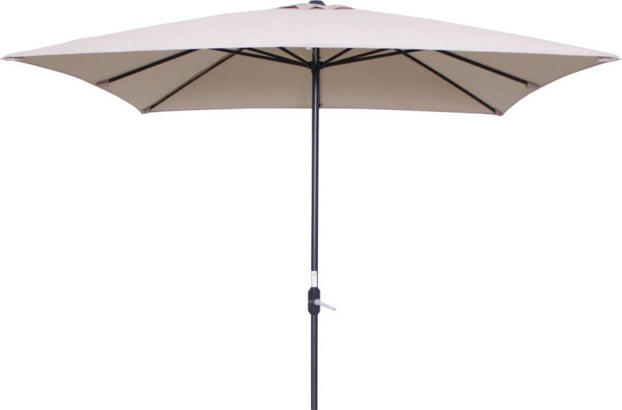 Garden Impressions Lotus parasol 250x250 carbon black ecru