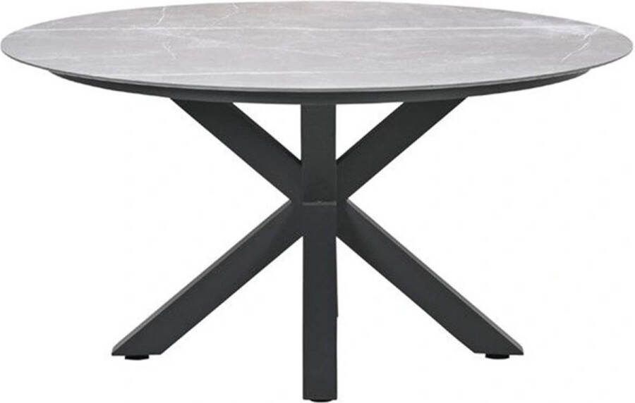 Garden Impressions Lowland Tuintafel Carbon Black Ø120 cm