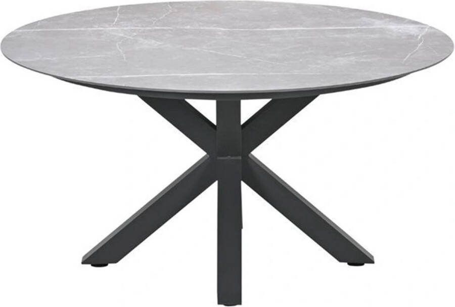 Garden Impressions Lowlands Tuintafel Carbon Black Ø150 cm