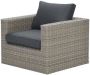 Garden Impressions Menorca lounge fauteuil L-shape vintage willow black - Thumbnail 1