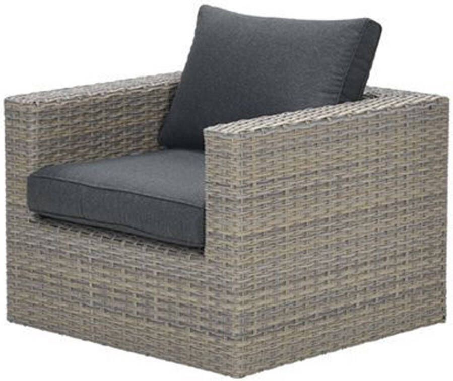 Garden Impressions Menorca lounge fauteuil L-shape vintage willow black