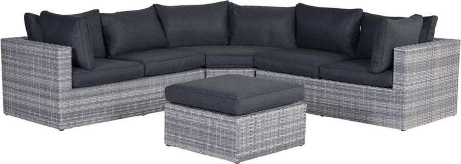 Garden Impressions Menorca loungeset 4-delig cloudy grey refblack