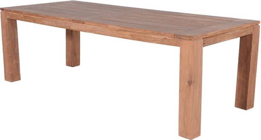 Garden Impressions Mexico Tafel 240x100xh76 Natural Teak Poten 12x12