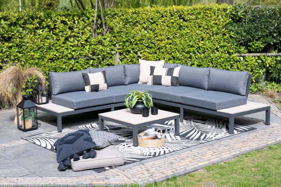 Garden Impressions Nicolle loungeset Carbon black donker grijs