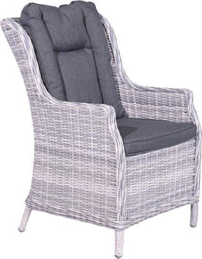 Garden Impressions Marbelle Lounge Dining Stoel Wicker Cloudy Grey