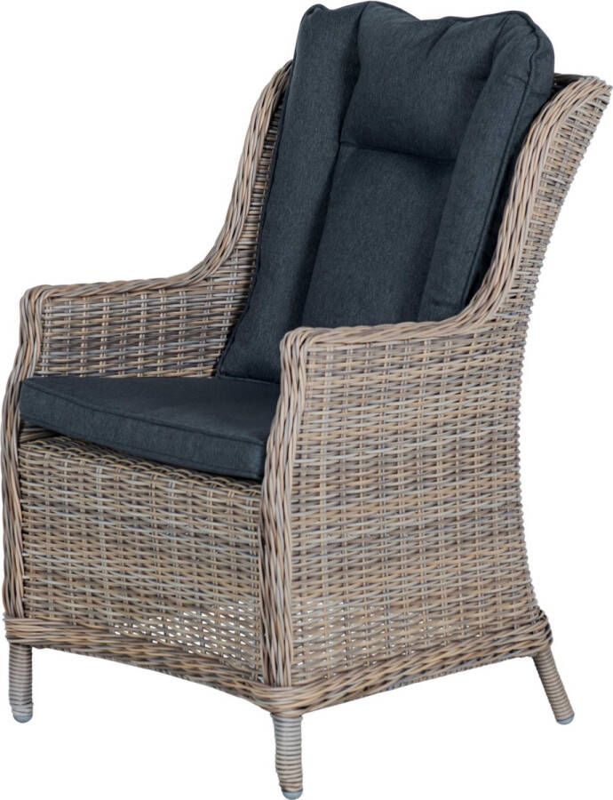 Garden Impressions Osborne dining fauteuil vintage willow reflex black