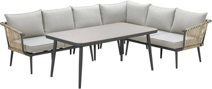 Garden Impressions Ralph lounge dining set 5-delig natural rotan