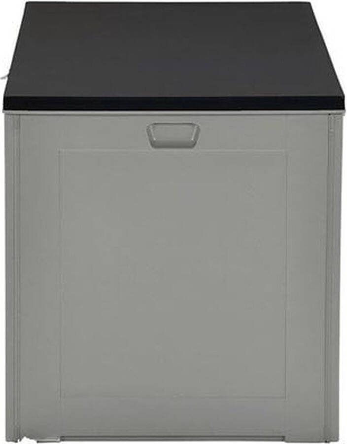 Garden Impressions Primo kussenkist 680 liter opbergbox grijs zwart