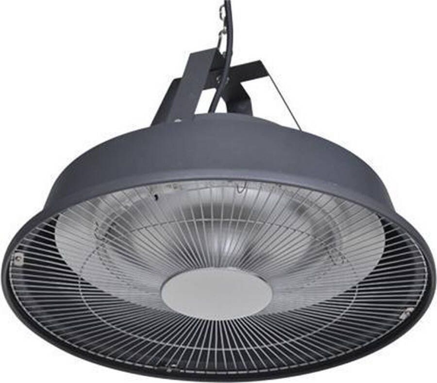 Garden Impressions Retro hangende terrasverwarmer 1500W ø43 cm Zwart