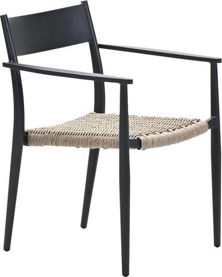 Garden Impressions Richmond dining fauteuil carbon black natural merino sand