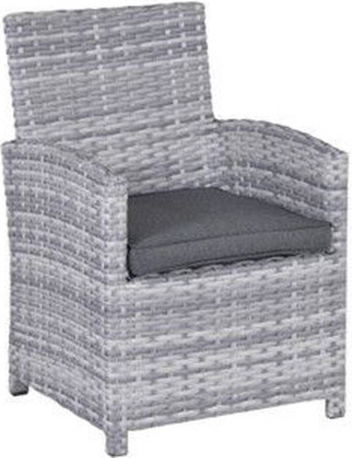 Garden Impressions Seagull dining fauteuil cloudy grey reflex black