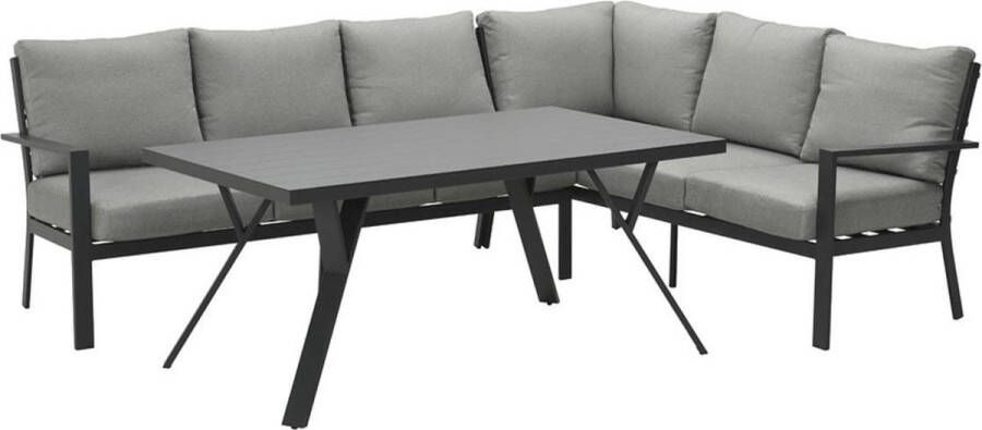 Garden Impressions Lounge Dining Set Senja Donker Grijs Rechts 4-delig