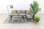 Van Kooten Tuin en Buitenleven Sergio lounge-diningset 3-delig links carbon black light grey - Thumbnail 1