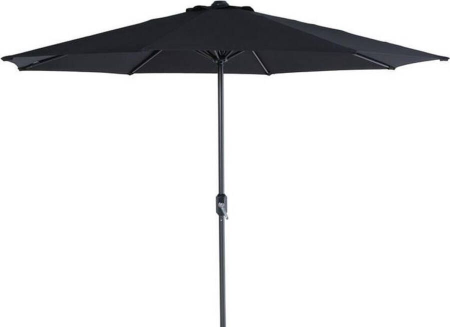 Garden Impressions Stokparasol Lotus Ø300 cm Zwart