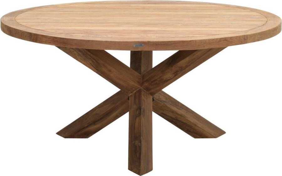 Garden Impressions Venezuela Tafel Diameter160 Natural Teak Legs 10x10