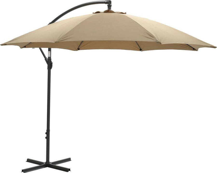 Garden Impressions Athene Zweefparasol Ø300 Cm Taupe