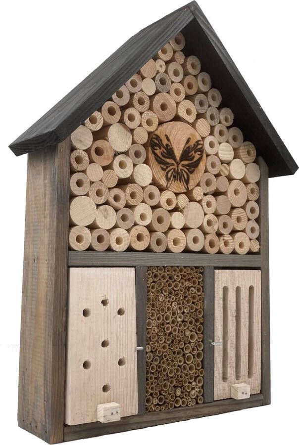 Garden Spirit Bijenhotel 40 x 30 x 10 cm Insectenhotel Vlinderhotel Cadeau Vaderdag!