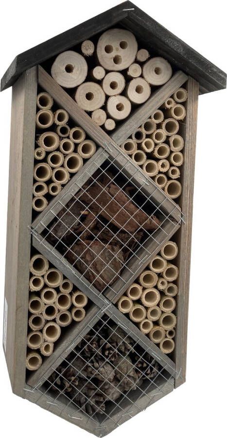 Garden Spirit GARDEN SPRIT Insectenhotel 7-kamers 17 x 11 x 42 cm. Bijenhotel
