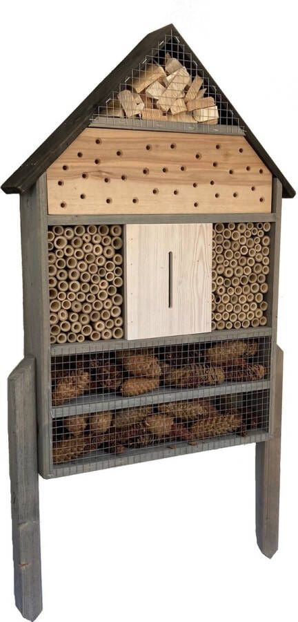 Garden Spirit Insectenhotel Bijenhotel Vlinderhotel 12 x 49 x 79 cm 12 5 kg Vrijstaand Cadeau Vaderdag!