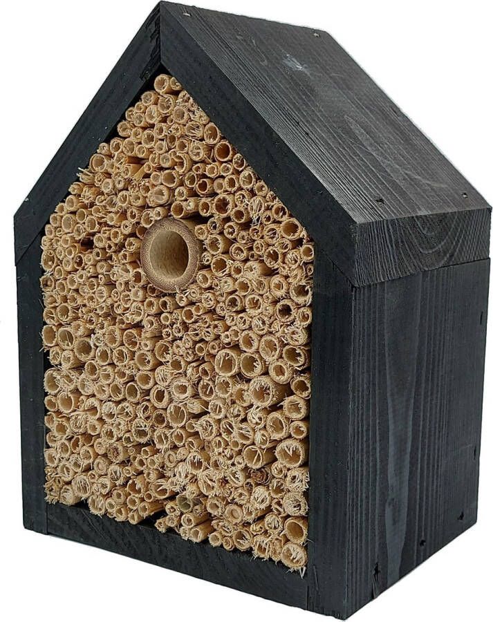 Garden Spirit Insectenhotel Modern 16 x 13 x 22 cm Bijenhotel Zwart