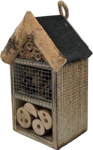 Garden Spirit klein Insectenhotel Hangend 14 x 10 x 21 cm Bijenhotel