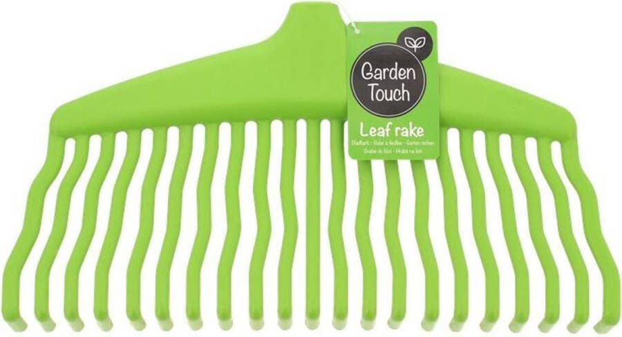 Garden Touch Kunststof Bladhark | Leaf Rake | Groen | Tuin accessoires