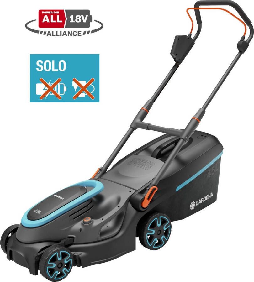 GARDENA PowerMax 37 36V P4A solo Grasmaaier Accu Zonder accu Zonder lader In hoogte verstelbare greep 18 V Snijbreedt