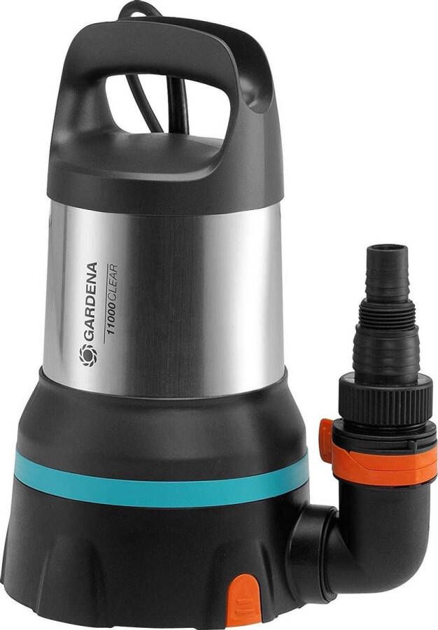 GARDENA Dompelpomp 11000 Aquasensor 450 W Rvs Zilver zwart