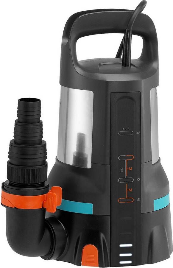 GARDENA Dompelpomp Aquasensor 17000 Rvs Zwart blauw oranje