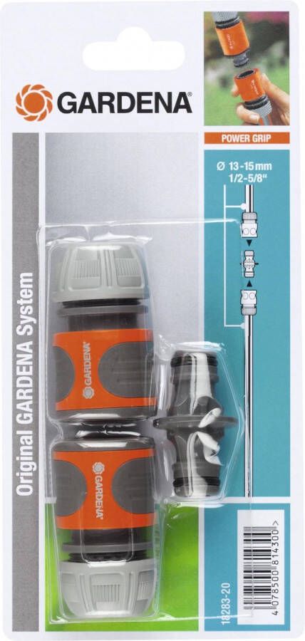 GARDENA Kunststof Slangkoppeling 13 mm (1 2) Ø Steekkoppeling Set 18283-20 - Foto 2