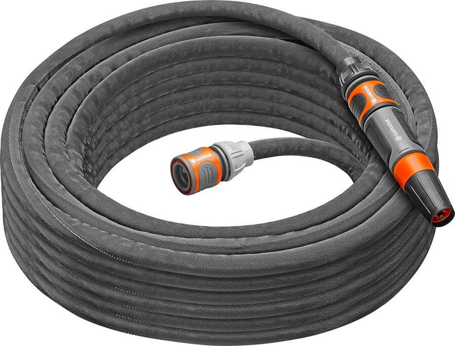 GARDENA Liano™ Life Textielslangset 15 m Zwart 1 2 inch 1 stuk(s) 18445-20