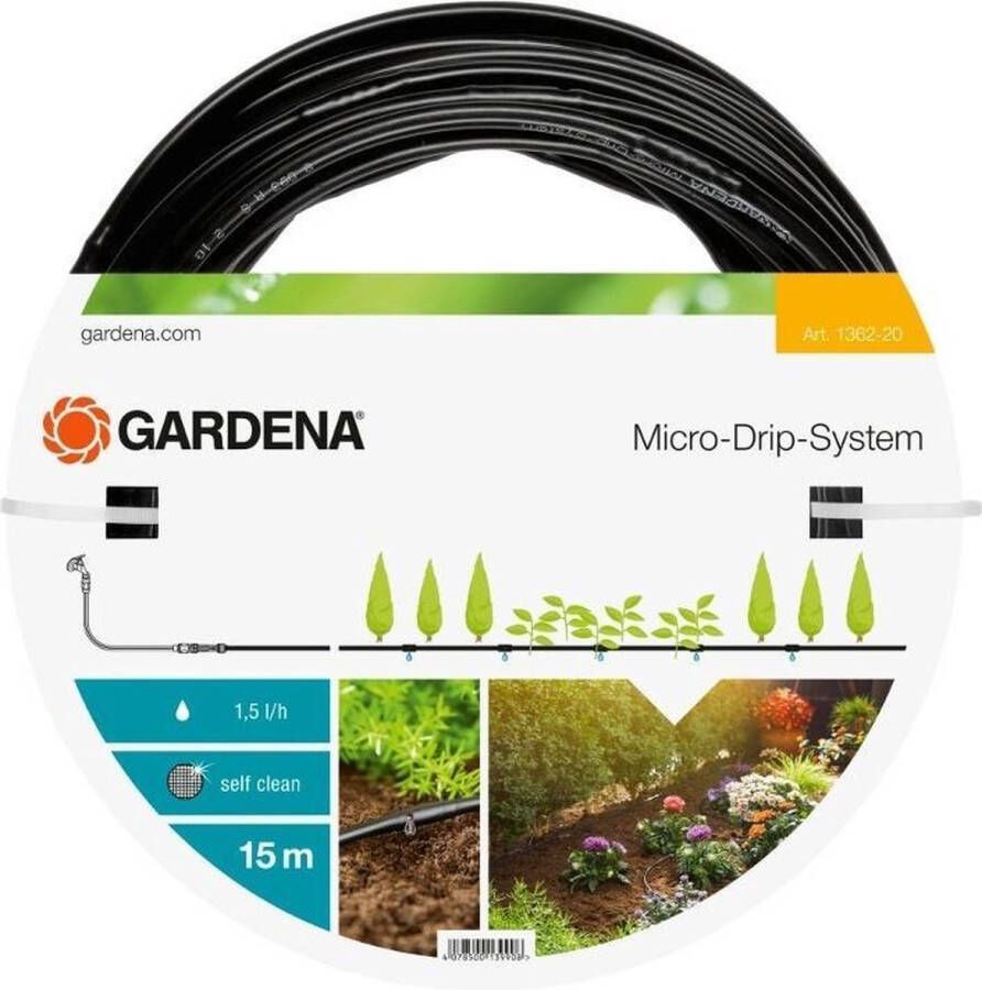 GARDENA Micro-Drip-Systeem Druppelsysteem Bovengronds 4.6 mm 3 16 15m