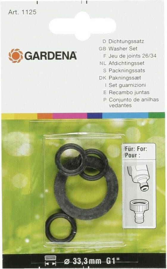 GARDENA ringenset rubber 1 4-delig