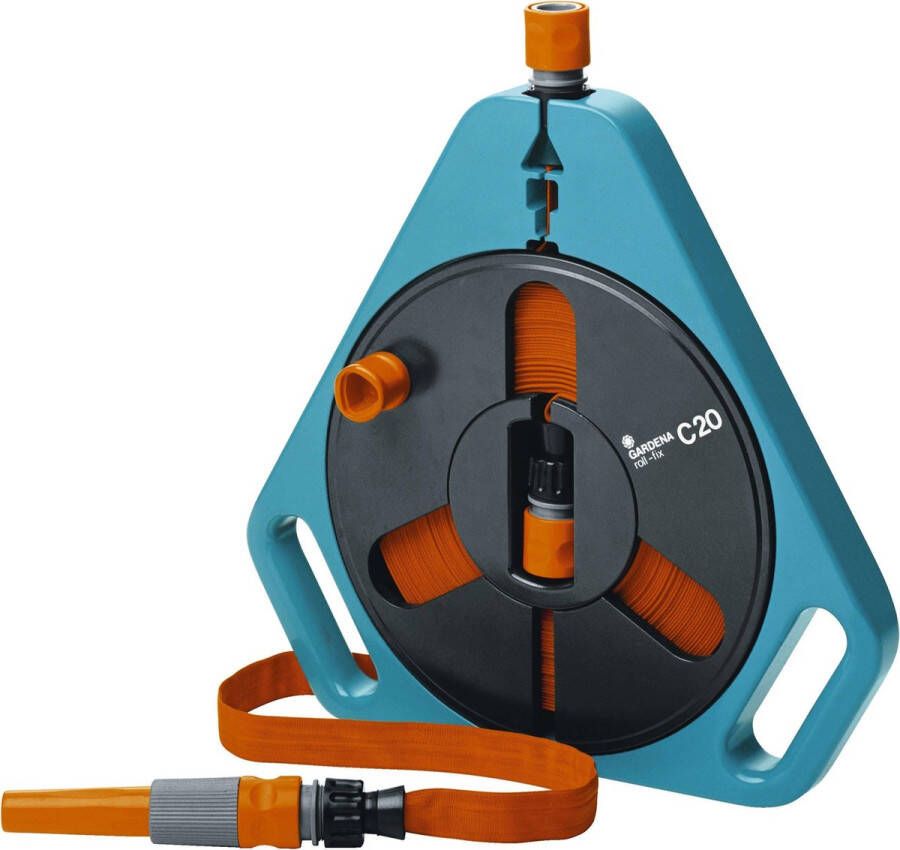GARDENA Classic roll-fix Slanghouder Platte slang 20 m met cassette