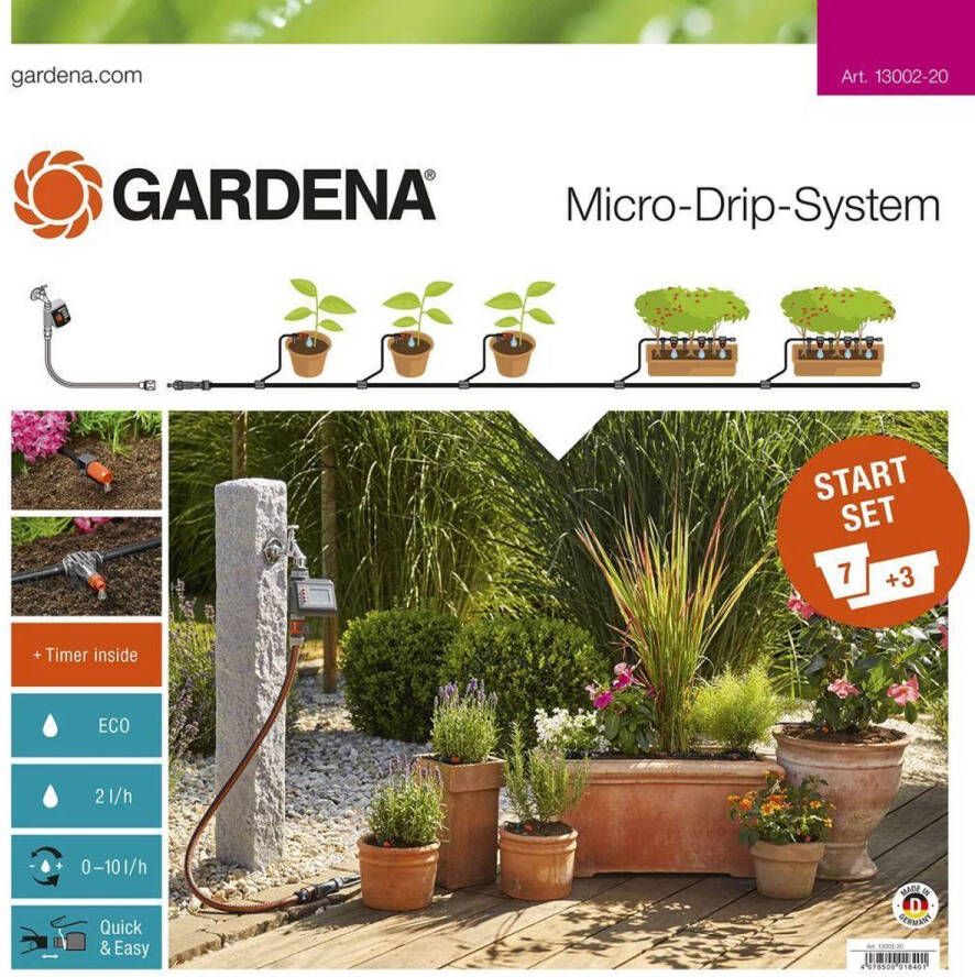 GARDENA Startset Bloempotten Besproeiingscomputer Micro-Drip