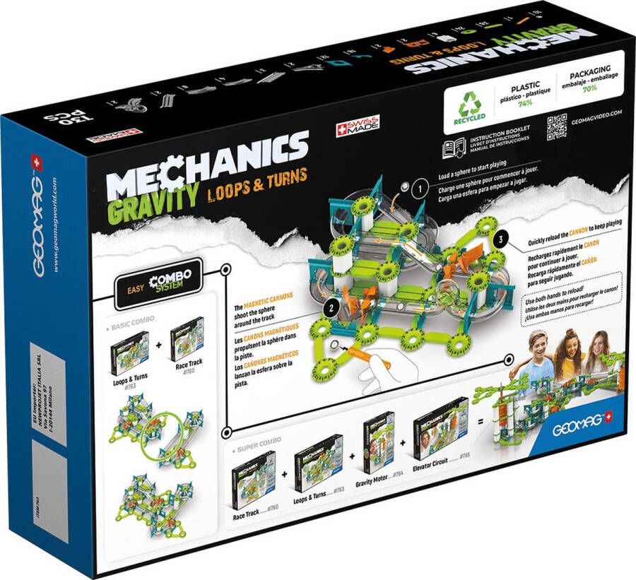 GARDENKRAFT Geomag Mechanics Gravity RE Loops & Turns 130 delig