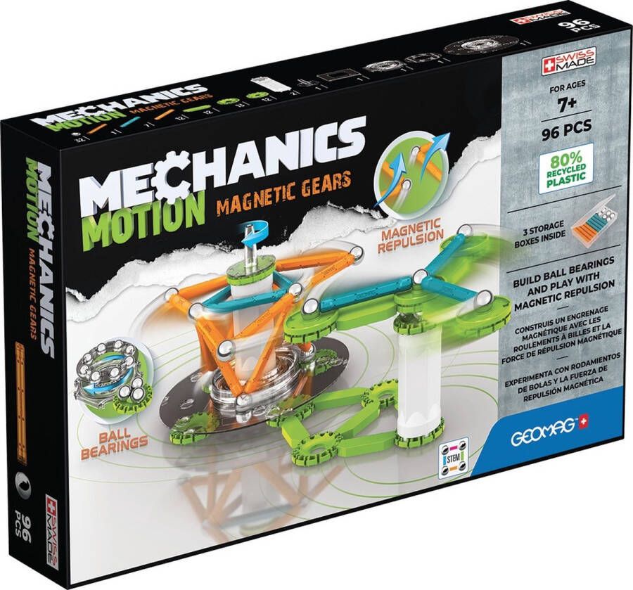 GARDENKRAFT Geomag Mechanics Motion RE 2Magnetic Gears 96 delig