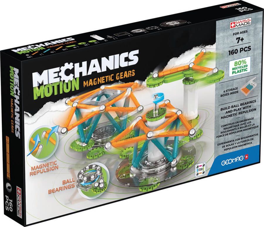 GARDENKRAFT Geomag Mechanics Motion RE 3Magnetic Gears 160 delig