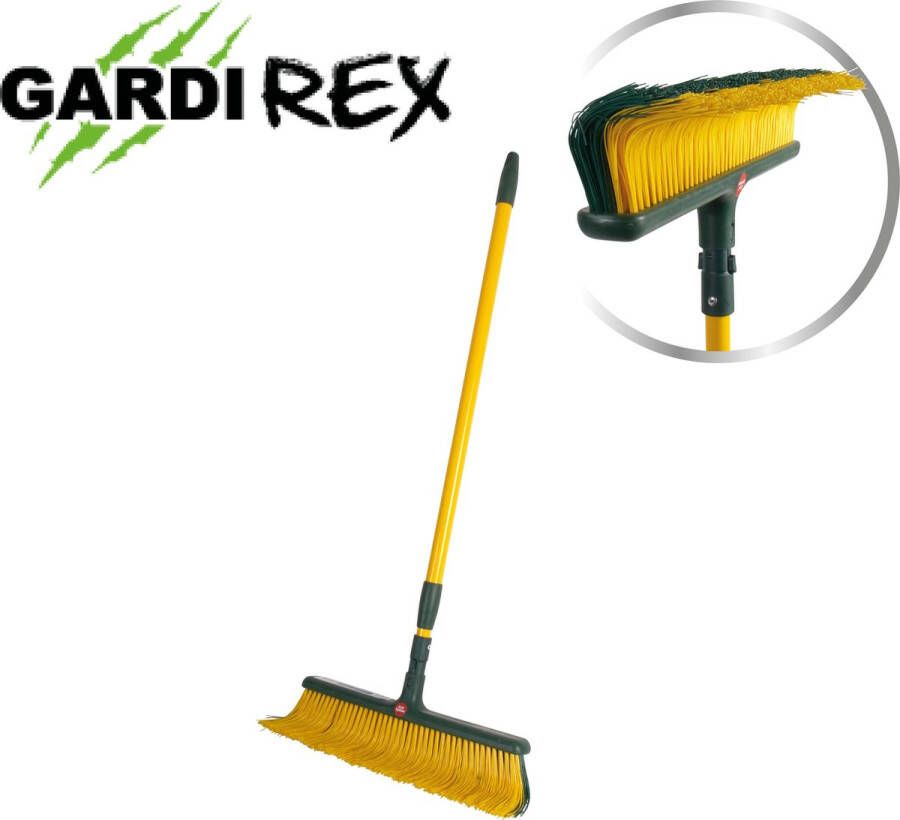 GardiREX Gardi Rex Claw Brush klauwbezem met telescoopsteel 45cm breed – veger bezem