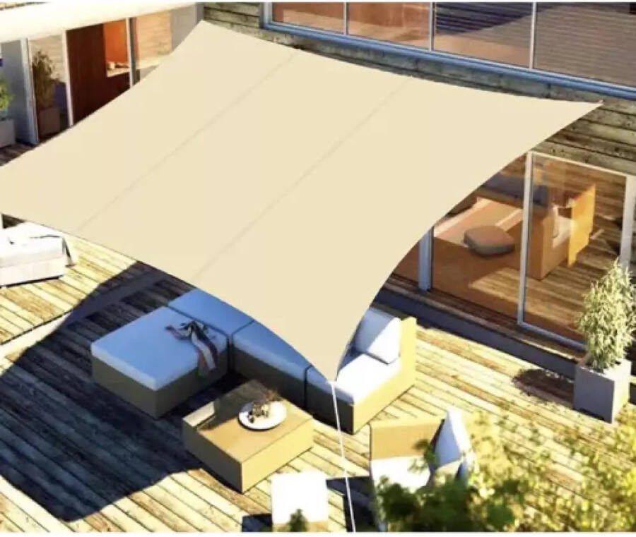 Gardlov Schaduwdoek Rechthoek 300x200cm Beige Waterafstotend 3x2m