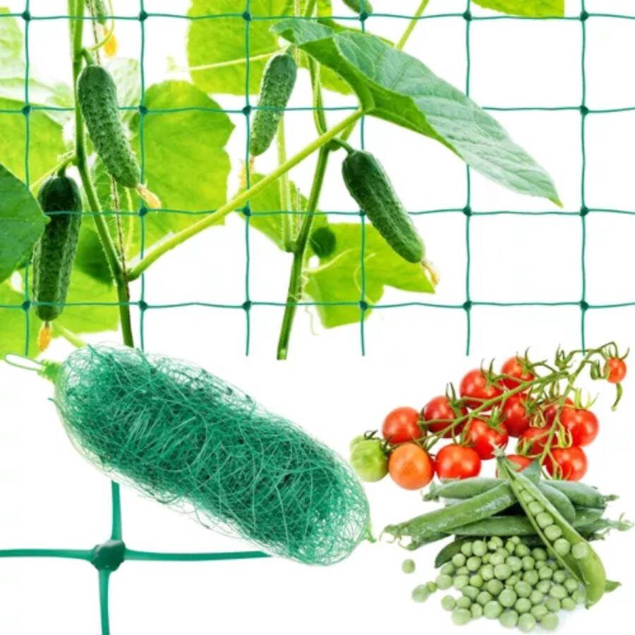 Gardlov Versterkt groen net voor verticale groei klimplanten 2x20m