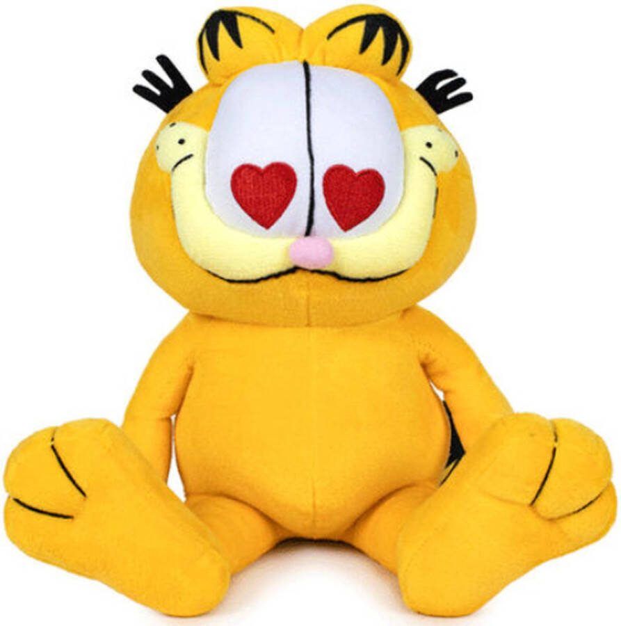 Garfield Hartjesogen Pluche Knuffel 21 cm {Speelgoed Knuffeldier Knuffelpop voor jongens meisjes kinderen Hart Kat Plush Toy}