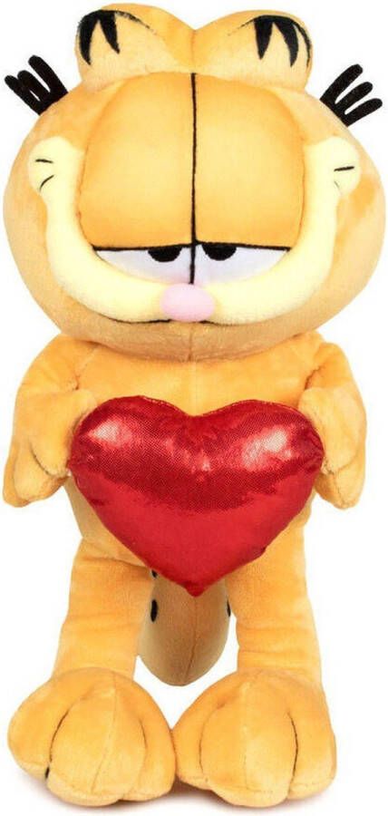 Garfield Kat met Hart Pluche Knuffel 34 cm {Speelgoed Knuffeldier Knuffelpop voor jongens meisjes kinderen Kat Plush Toy Valentijnsdag Moederdag}