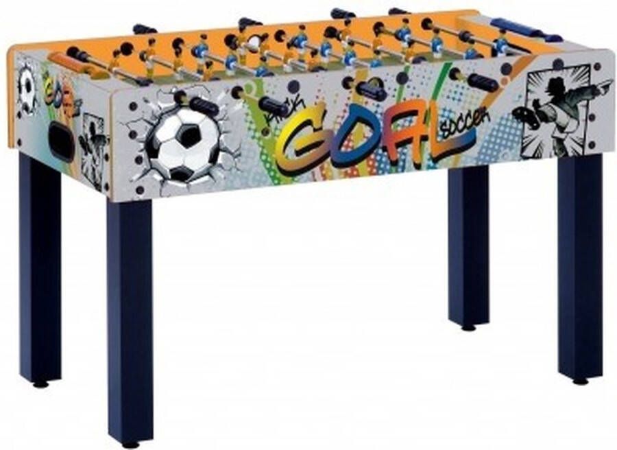 Garlando F-1 Goal Voetbaltafel Kickertafel Telescopische stangen Voetbal Goal print voor kinderen tot 10 jaar inclusief 2 balletjes