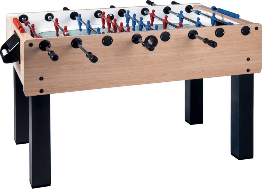 Garlando F-200 Maple Voetbaltafel Kickertafel Telescopische stangen Voetbal Esdoorn voor het hele gezin inclusief 10 balletjes