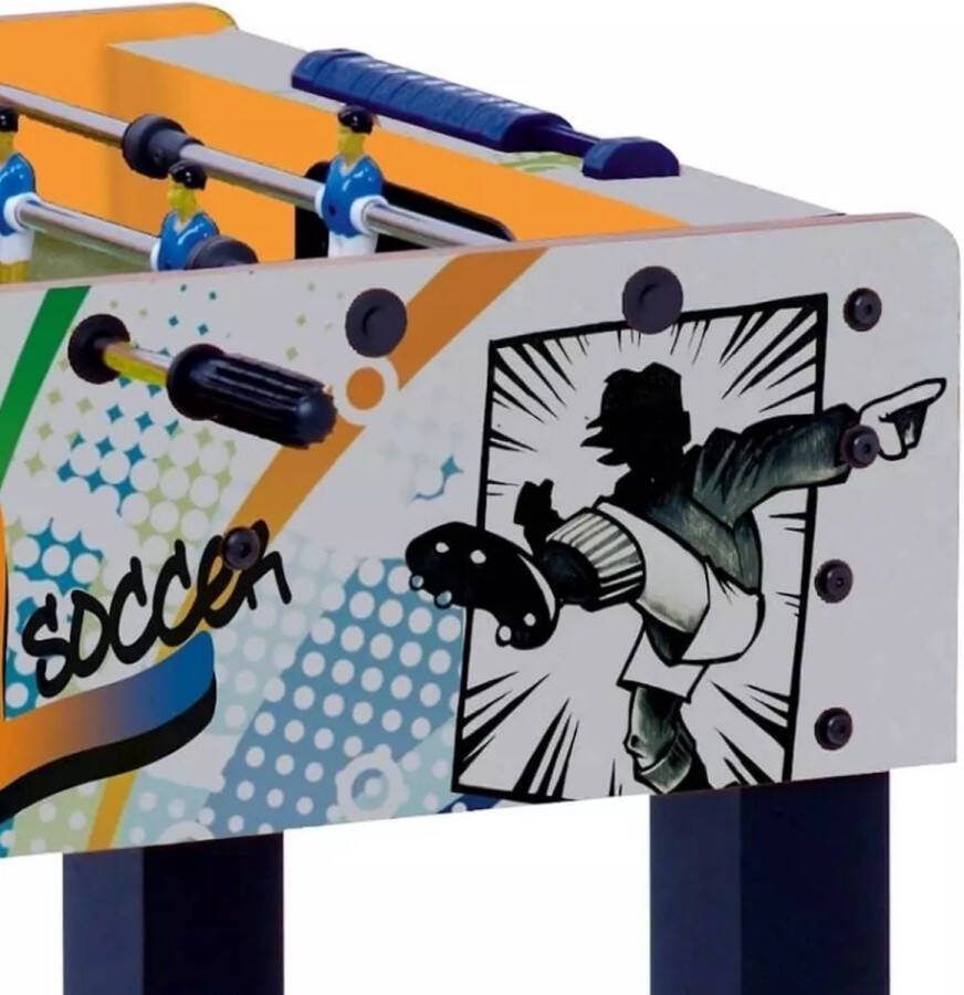 Garlando F-1 Goal Voetbaltafel Kickertafel Telescopische stangen Voetbal Goal print voor kinderen tot 10 jaar inclusief 2 balletjes