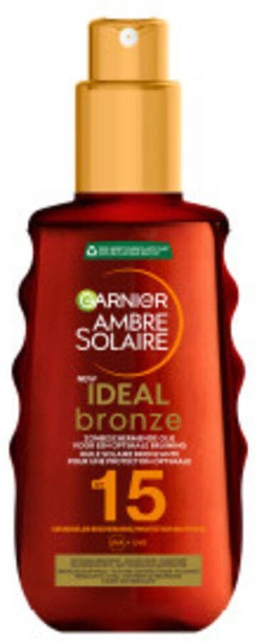 Garnier 2x Ambre Solaire Ideal Bronze Beschermende Zonneolie SPF 15 150 ml